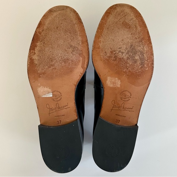 ITALIAN Leather Black & Brown Loafers Sz 7 - Picture 5 of 9